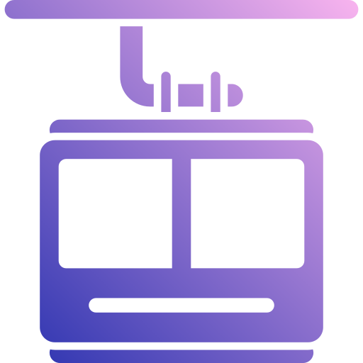 cabina della funivia Generic Flat Gradient icona