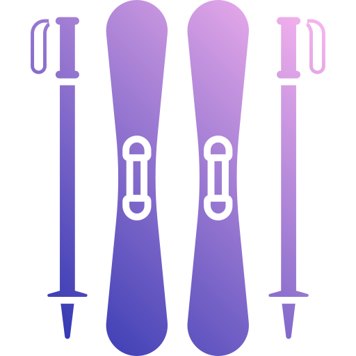 Лыжное снаряжение Generic Flat Gradient иконка