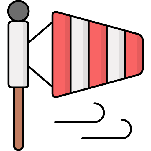 風のサイン Generic Outline Color icon