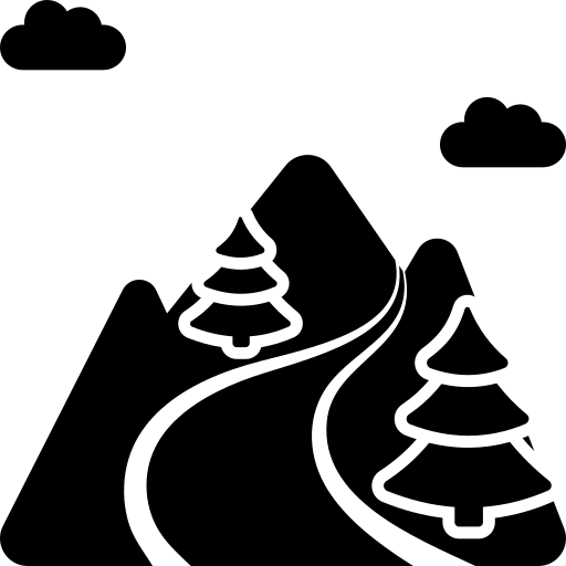 trasa narciarska Generic Glyph ikona