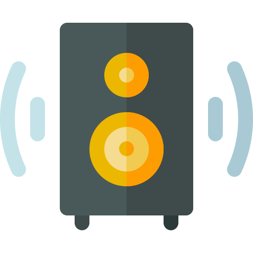 głośnik Basic Rounded Flat ikona