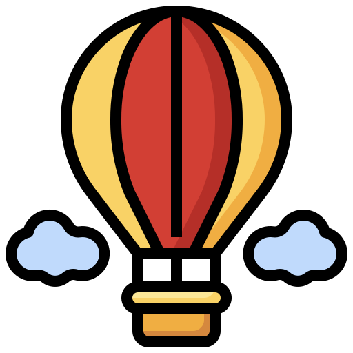 mongolfiera Surang Lineal Color icona