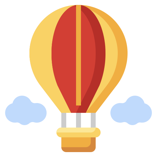 Hot air balloon Surang Flat icon