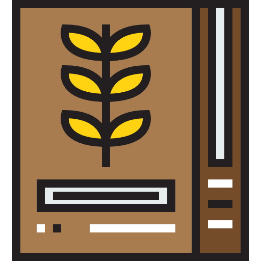 穀物 Detailed Straight Lineal color icon