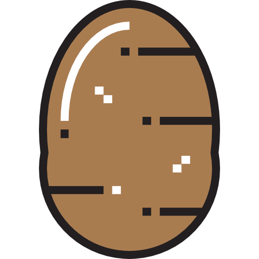 ziemniak Detailed Straight Lineal color ikona