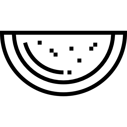 Watermelon Detailed Straight Lineal icon