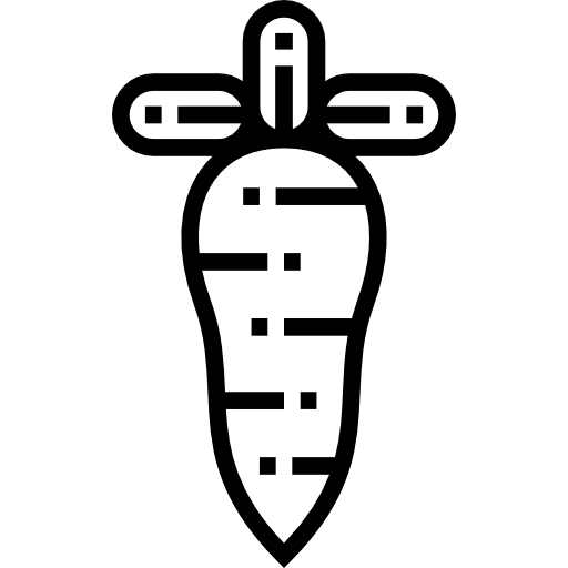 にんじん Detailed Straight Lineal icon