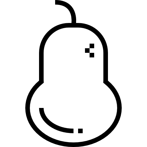 Pear Detailed Straight Lineal icon