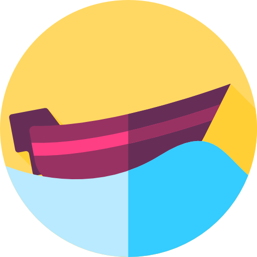 jacht Flat Circular Flat ikona