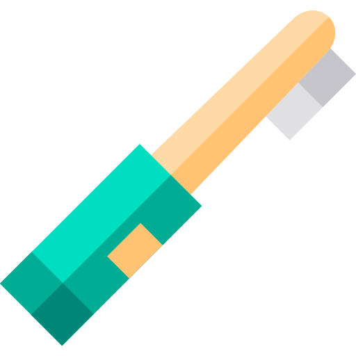 Toothbrush Basic Straight Flat icon