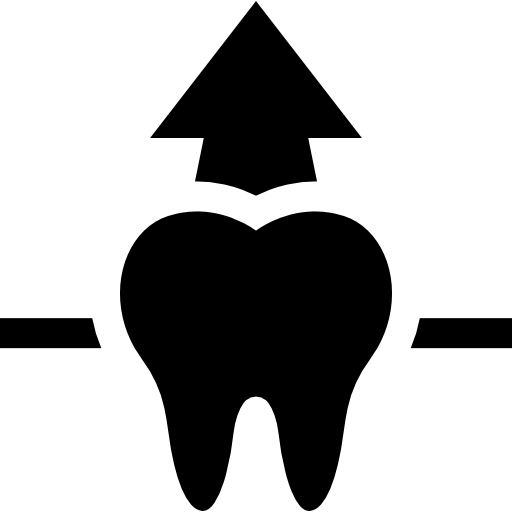 Tooth Basic Straight Filled icon