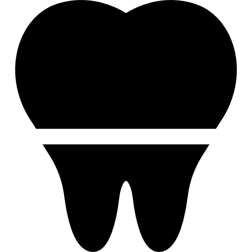 Зуб Basic Straight Filled иконка