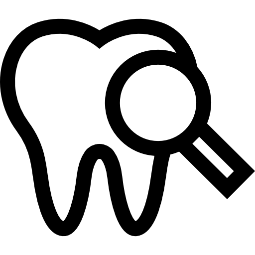 ząb Basic Straight Lineal ikona