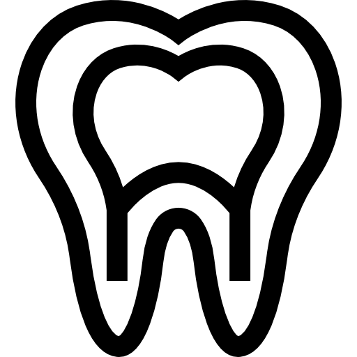 dente Basic Straight Lineal Ícone