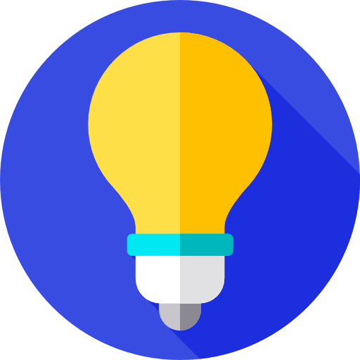 Ecologic light bulb Flat Circular Flat icon