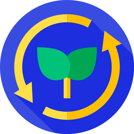 나뭇잎 Flat Circular Flat icon