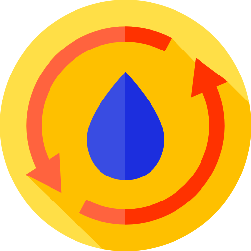 Water Flat Circular Flat icon