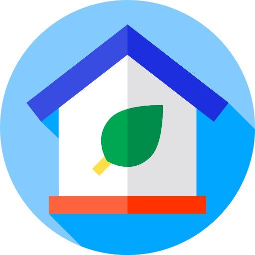 Home Flat Circular Flat icon