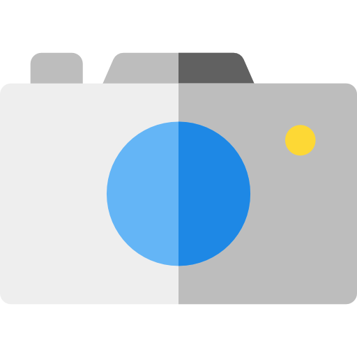 Photo camera Basic Rounded Flat icon