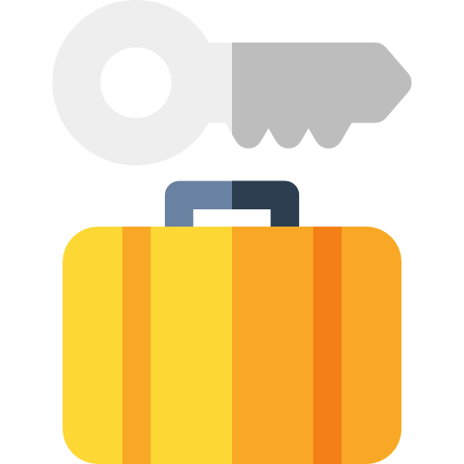 Left-luggage Basic Rounded Flat icon