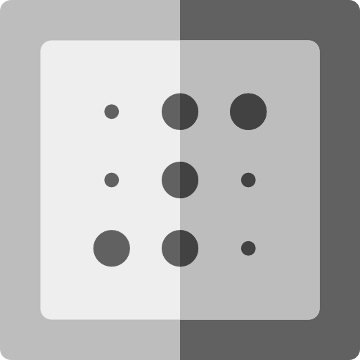 braille Basic Rounded Flat icoon
