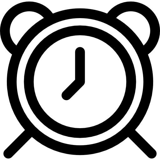 alarma Basic Rounded Lineal icono