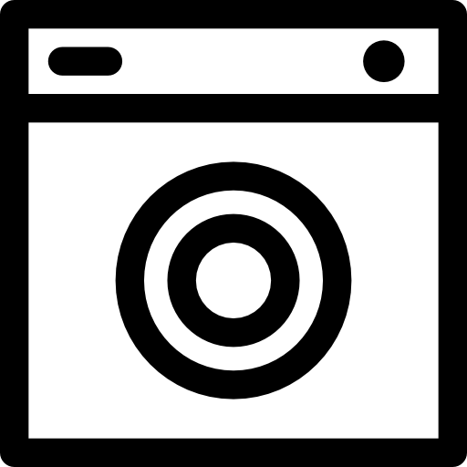 pralka Basic Rounded Lineal ikona