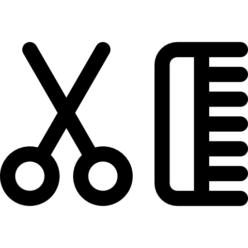 fryzjerstwo Basic Rounded Lineal ikona
