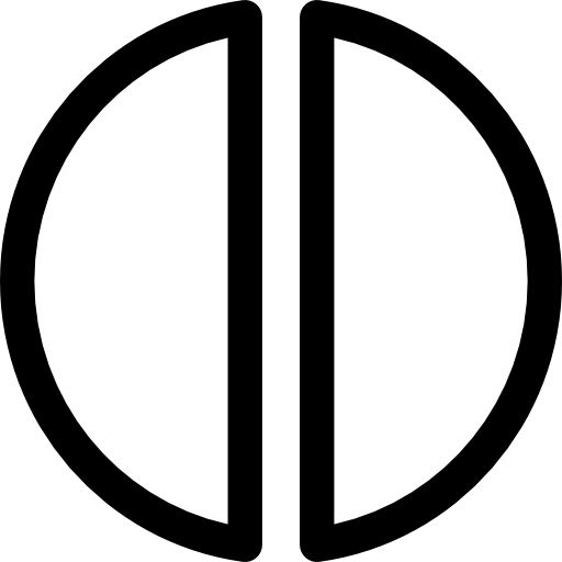 półkole Basic Rounded Lineal ikona
