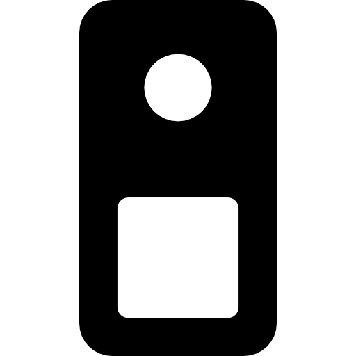 Door hanger Basic Rounded Filled icon