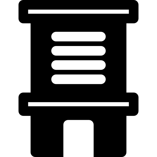 hotel Basic Rounded Filled Ícone