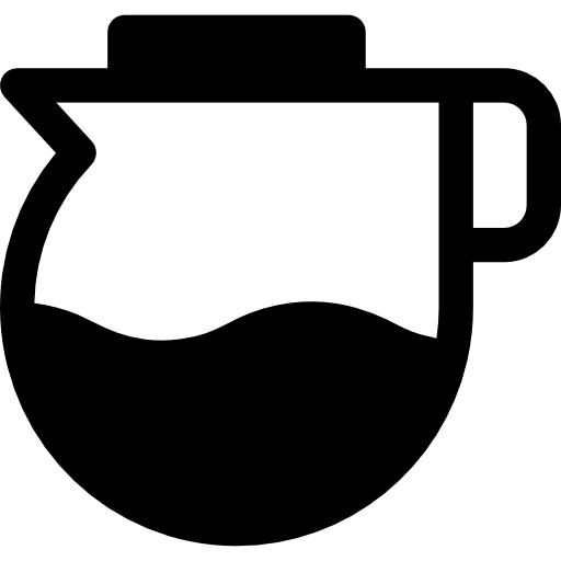 koffiepot Basic Rounded Filled icoon