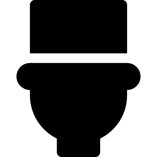 toilet Basic Rounded Filled icoon