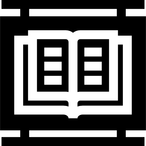 bibliotheek Basic Straight Filled icoon