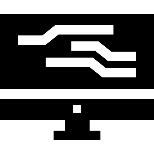 Computer Basic Straight Filled icon