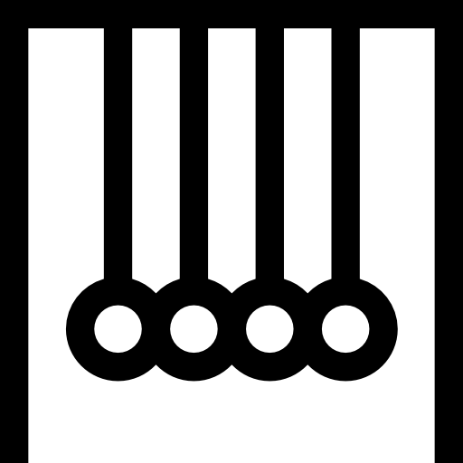 cuna de newton Basic Straight Lineal icono