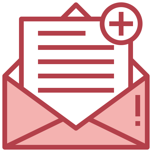 New email Surang Red icon