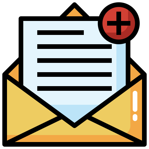 neue e-mail Surang Lineal Color icon