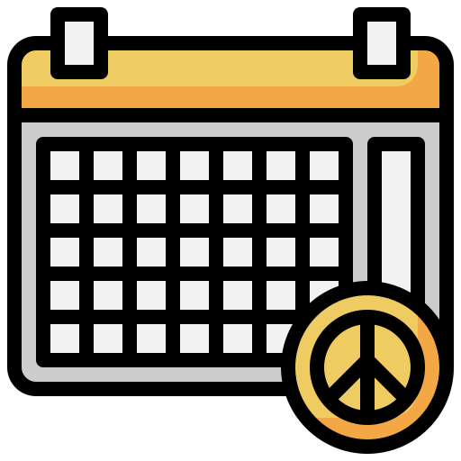 kalendarz Surang Lineal Color ikona