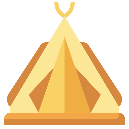 キャンプのテント Surang Flat icon