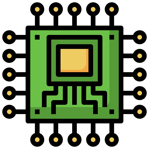 cpu Surang Lineal Color icon
