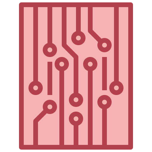 Printed circuit Surang Red icon