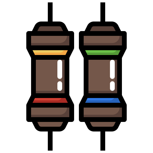 抵抗器 Surang Lineal Color icon