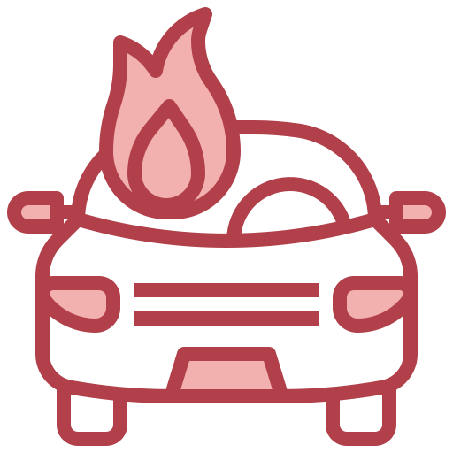 燃えている車 Surang Red icon