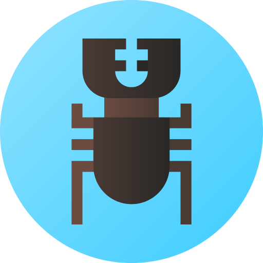 甲虫 Flat Circular Gradient icon