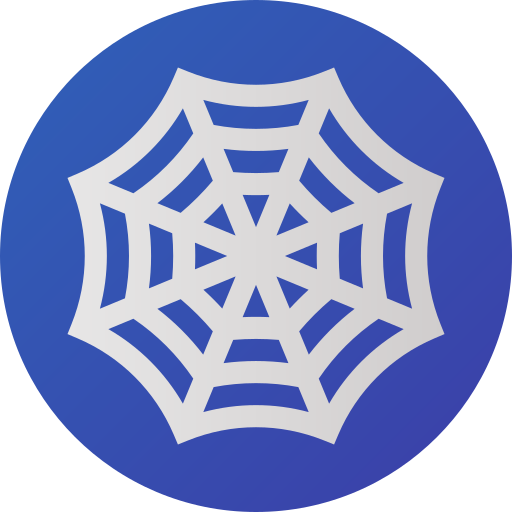 Spider web Flat Circular Gradient icon