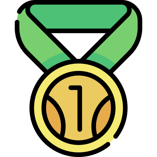 medalha Kawaii Lineal color Ícone