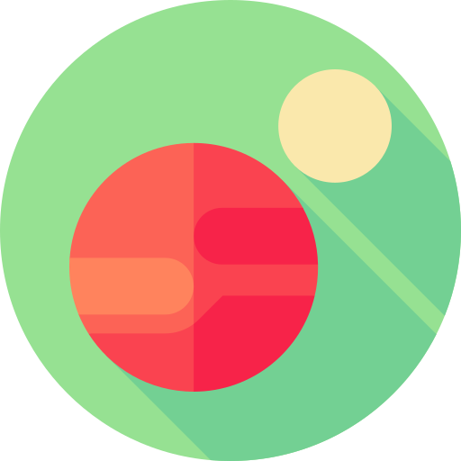 planeet Flat Circular Flat icoon