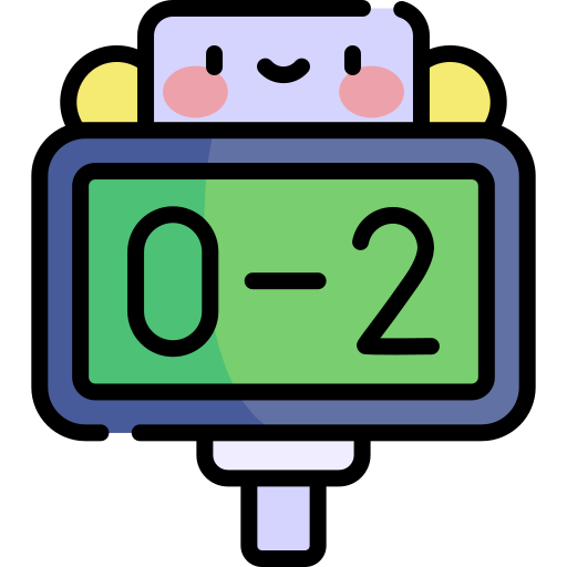 Scoreboard Kawaii Lineal color icon