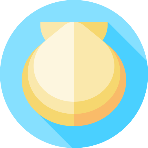tweekleppig schelpdier Flat Circular Flat icoon